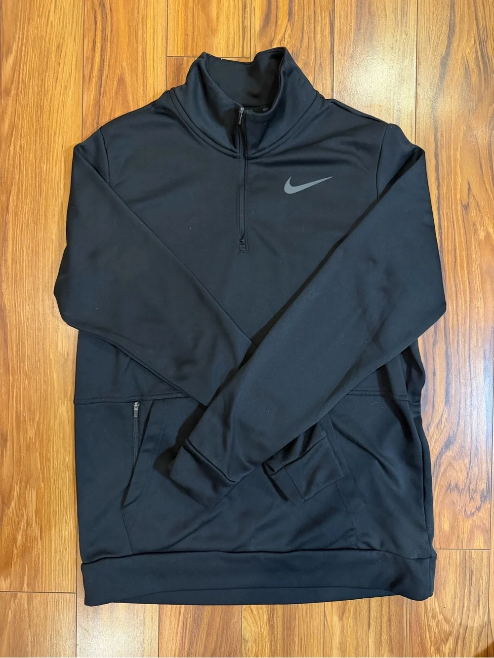 Mens Nike Dri-FIT Therma Long Sleeve 1/4 Zip Training Top Size LT Fleeced lined